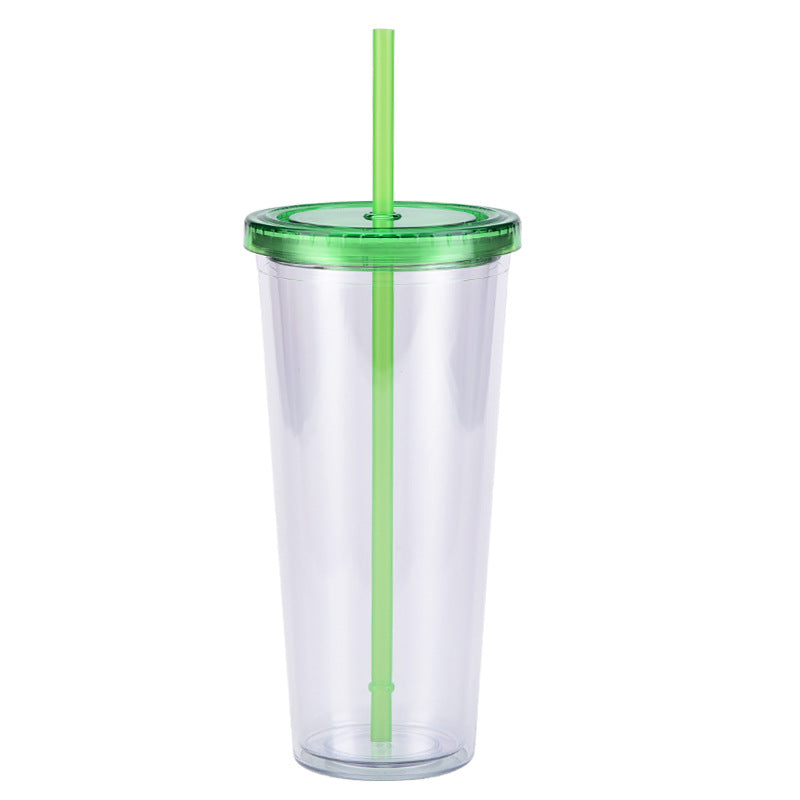 Wholesale  24oz plastic pipette cup creative transparent cold drink cup with lid water cup